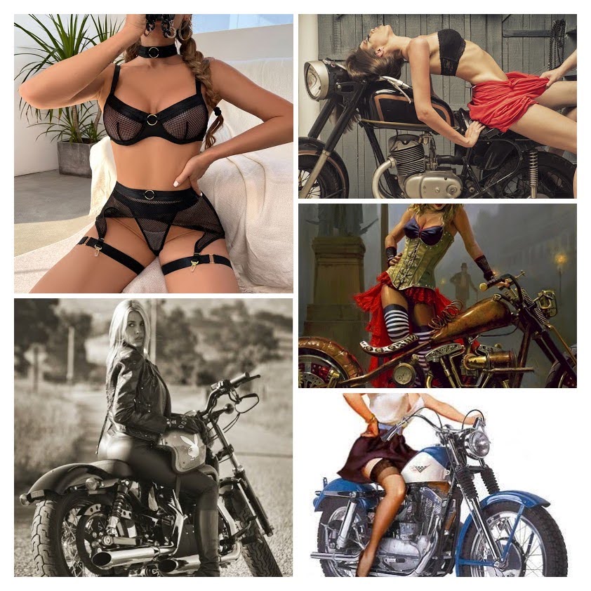 ROPA INTERIOR MOTERA PARA MUJER: Tu rebelión más íntima. 2 Sexy mujeres Vintage Er tico seductor Negro malla lencer a conjunto con Cintur n de la Garter COLLAGE
